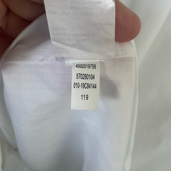 Chicos Side-Slit Button-Down Tunic Beach Cover Up - Picture 11 of 12